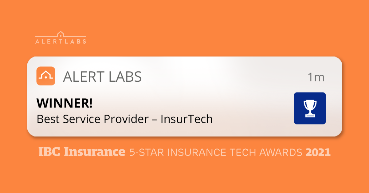 Alert Labs Wins Insurance Business Magazine InsurTech Award